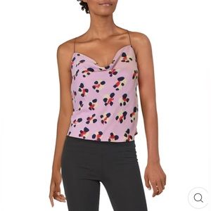 BCBG DRAPEY PRINTED CROP TOP.                SIZE M